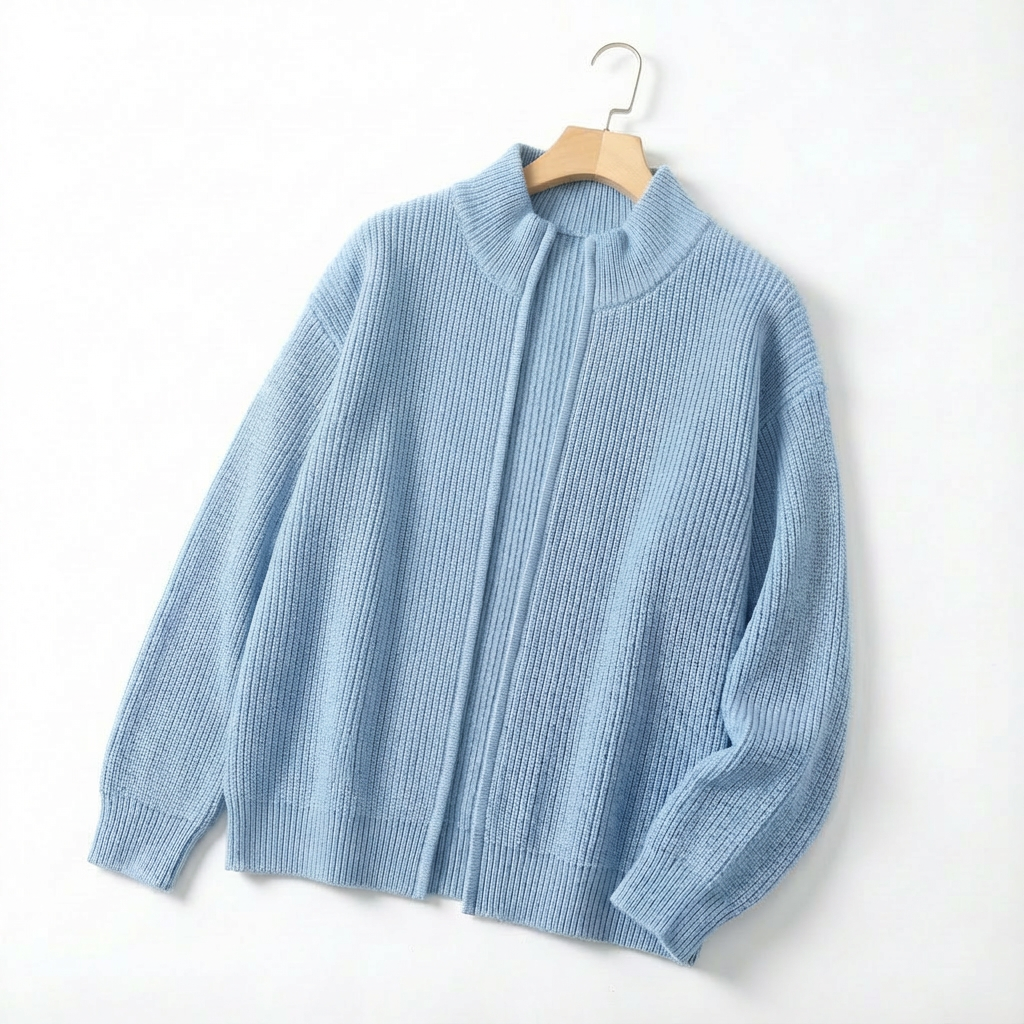 Valterro Chunky Wool Zip Cardigan